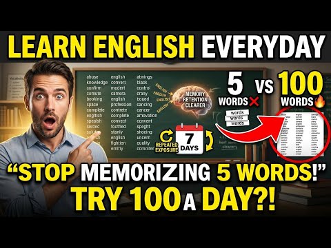Stop Memorizing English Words! 🚨 Why You Forget Everything You Learn