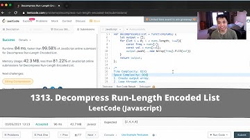 How to Solve "1313 Decompress Run-Length Encoded List" on LeetCode? - Javascript