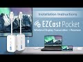 Ezcast pocket  installation instructions  wireless display transmitter and receiver kit