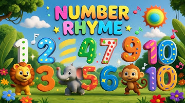 Number Rhyme 🔢🎵 Learn Numbers for Kids | Fun 3D Animated Song | Vivid Nest 3D