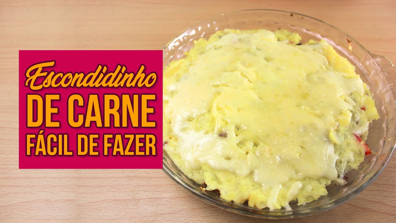ESCONDIDINHO FIT DE CARNE MOÍDA! Receita Fitness de Almoço Saudável e