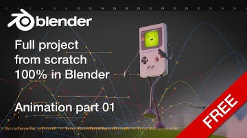 BLENDER-Animating an easy walk cycle the right way - Beginners must watch - GAMEBOY PROJECT PART 10