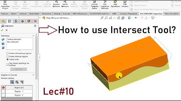 LEC 10 | M01 | How to Use Intersect Tool | Solidworks Advanced Training