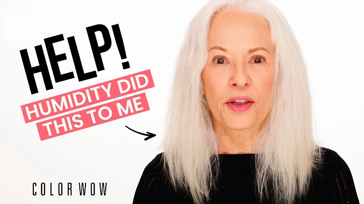 How I keep my grey hair shiny and smooth | Tame gray frizzy hair with Color Wow Dream Coat