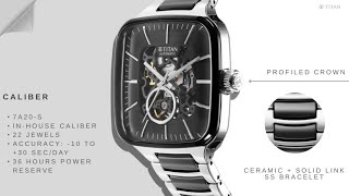 Titan New Automatic Watch|Titan New Ceramic Fusion Automatic Watch|In-House Machine 90175KD0 ₹25495