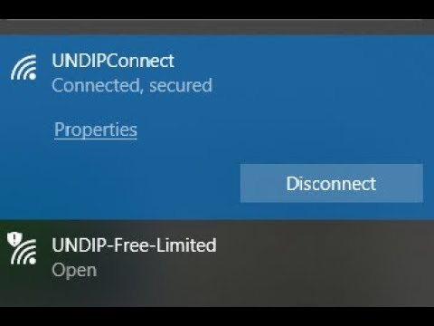 Tutorial Setting WIFI UNDIPConnect di Laptop