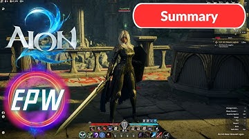 Aion 2 - LVL1-LVL10 Summary (First Playthrough) Woman Templar Elyos