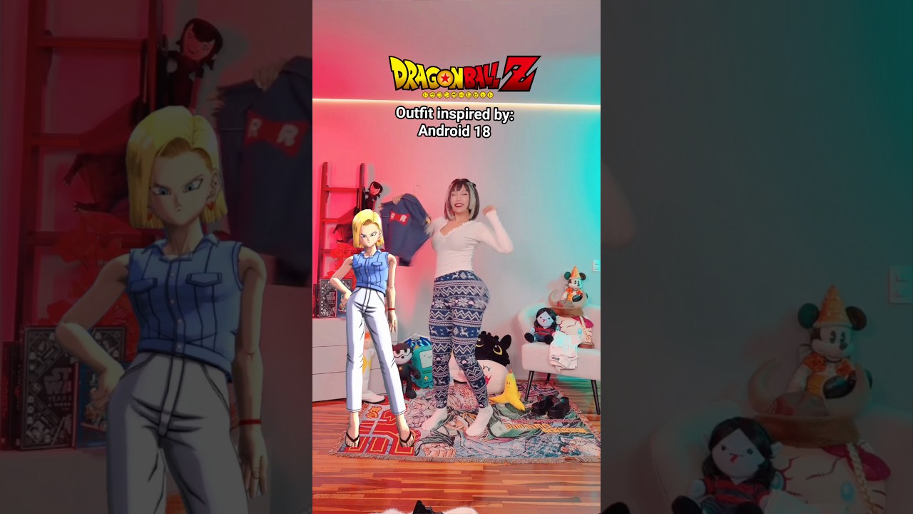 Android 18 vibes UNLOCKED 😳 #anime #cosplay