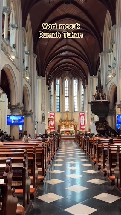 Mari masuk rumah Tuhan, Gereja Katedral Jakarta. #gereja #katedral #misa