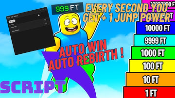 Every Second You Get + 1 Jump Power | Auto Win | Rebirth