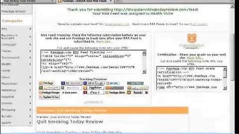 lQuickly get your Blog showing in Google -- Add an RSS feed