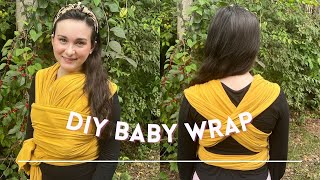 DIY NOSEW BABY WRAP | How to wrap your baby | How to make a baby wrap for half the price