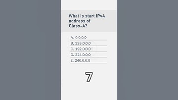 MCQ-29 | Understanding Classful IP Addressing: Start IPv4 Address of Class-A