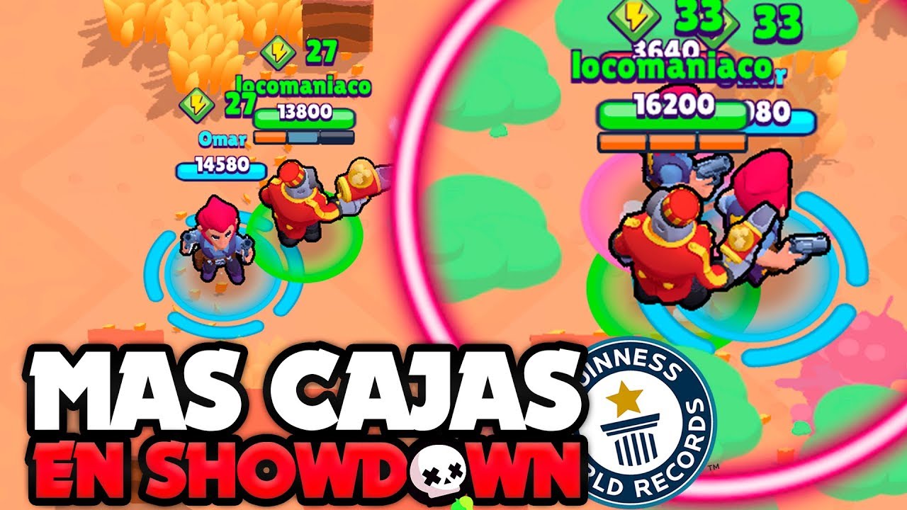 Record De Cajas En Una Sola Partida En Showdown Brawl Stars Youtube - cajas de supervivencia brawl stars