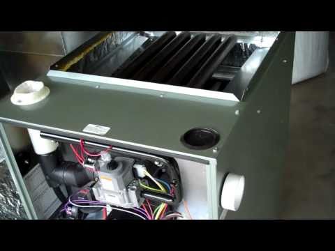Rheem RGRM 90+ two stage gas furnace installation - YouTube