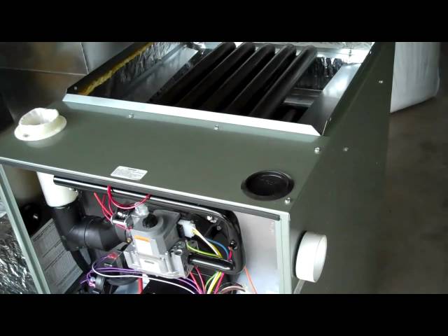 Rheem RGRM 90+ two stage gas furnace installation - YouTube