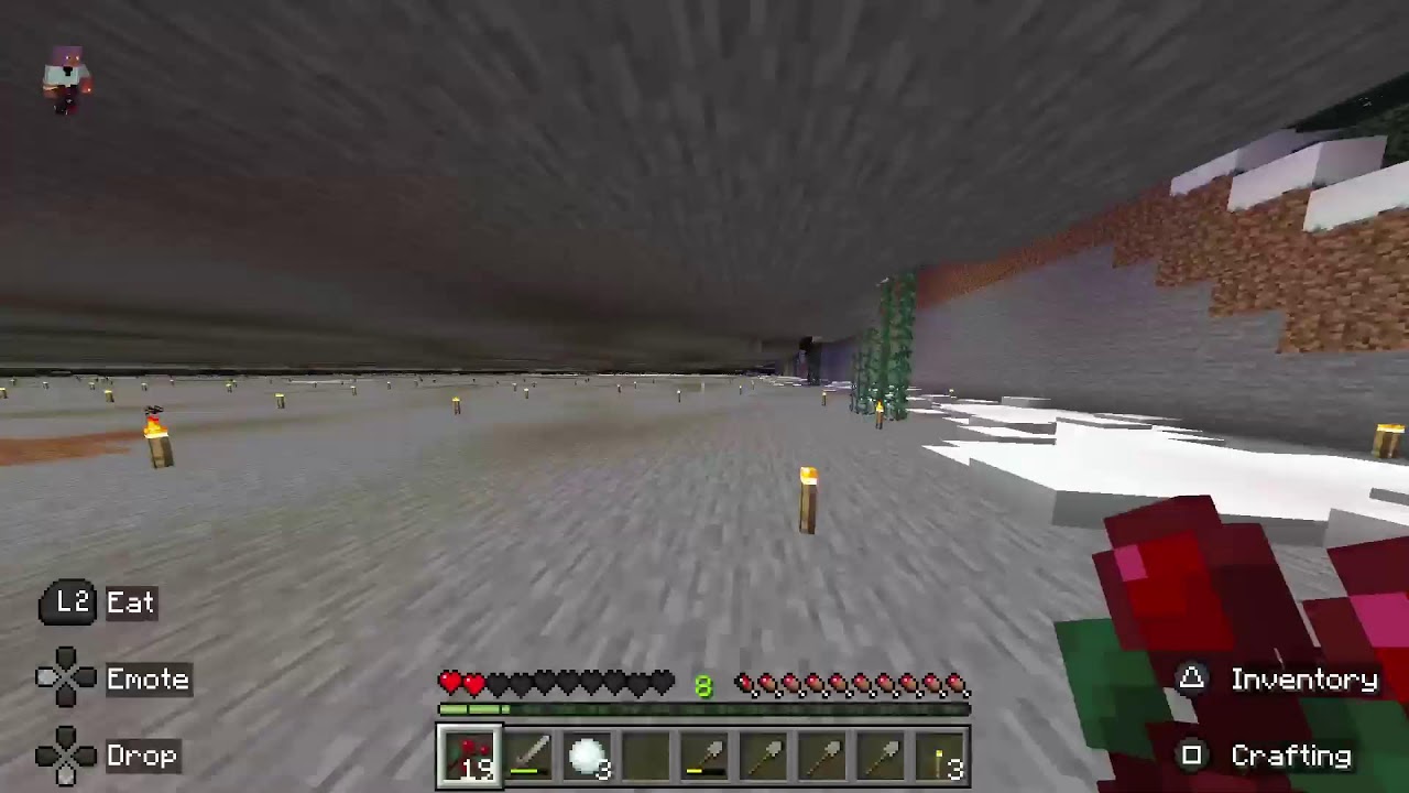 🟣 Clearing Entire Area to Build a Snow Village ☃️ 🌨️ Minecraft PS5 - Silent Survival Part 54