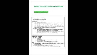 nr 509 nr509 advanced physical assessment head toe assessment chamberlain college of nursing