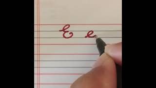 How to write Cursive capital letter (E) and Cursive small letter (e) Cursive handwriting practice.