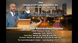 Pastor Gino Jennings ATLANTA GEORGIA Scheduled Events & Location