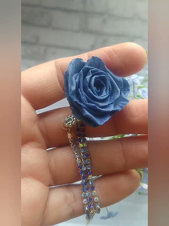 Клипсы, серьги "Роза Сапфир" 🌺💎#short - YouTube