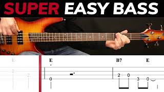Country Man - Luke Bryan | BEGINNERS BASS | Scrolling Tabs