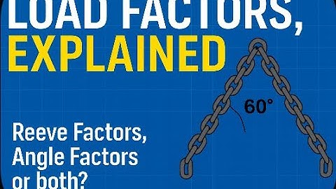 Belastingfactoren voor vastzetten en optuigen UITGELEGD