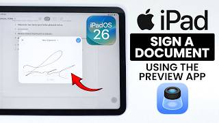 Sign Document on iPadOS 26 with Preview App (No Third Party)