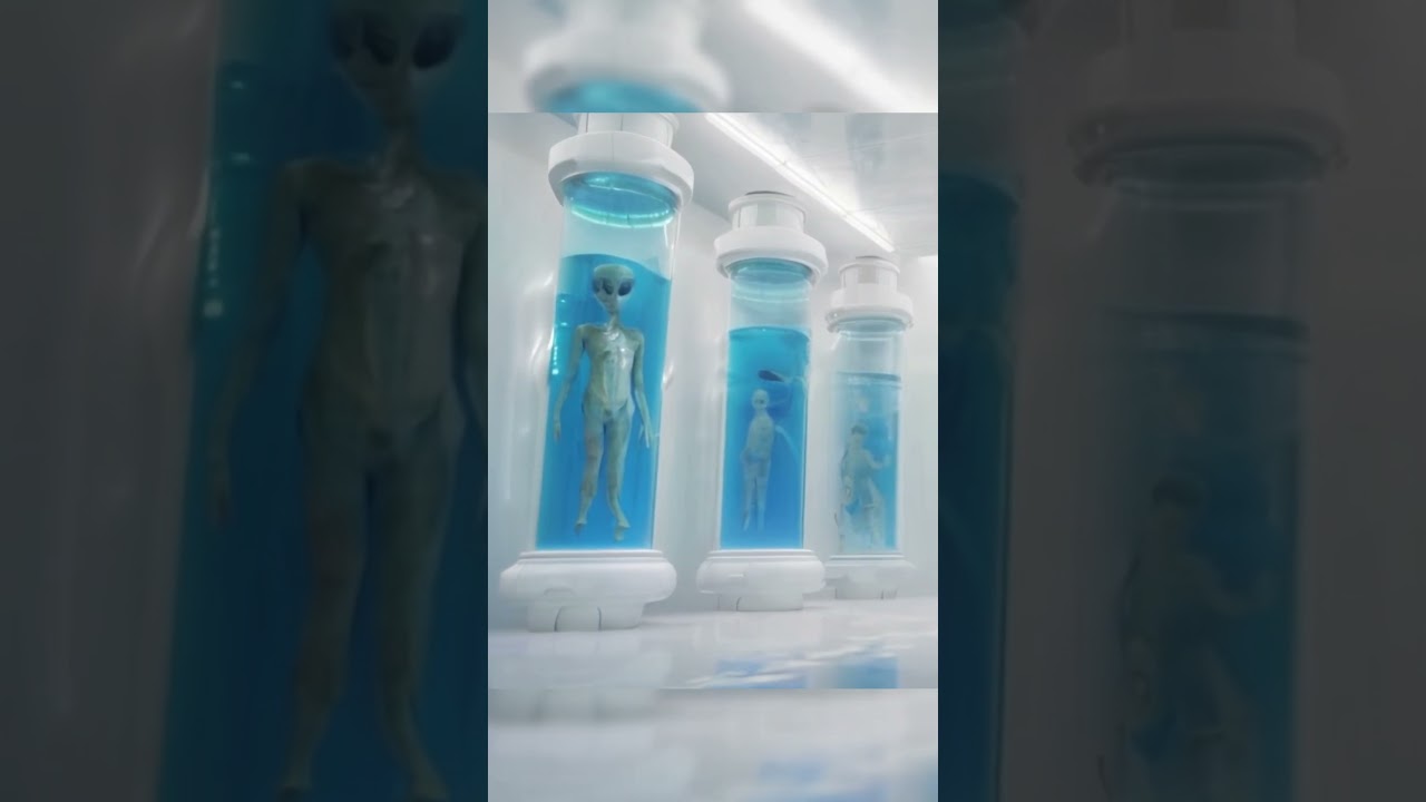 Alien Test tubes at secret facility 