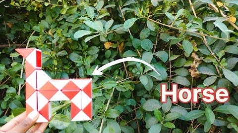 How to make horse in snake cube | snake cube pattern | #snakecube #shorts