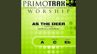 Vignette de la vidéo "Primotrax Worship - As the Deer (Medium Key: C Without Backing Vocals) (Performance Backing Track)"