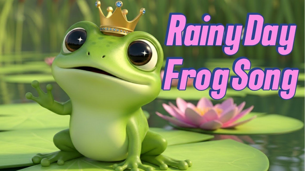Rainbow Frog Song 🌈🐸 | Baby Frog Rainy Day Adventure | Fun Kids Nursery Rhyme
