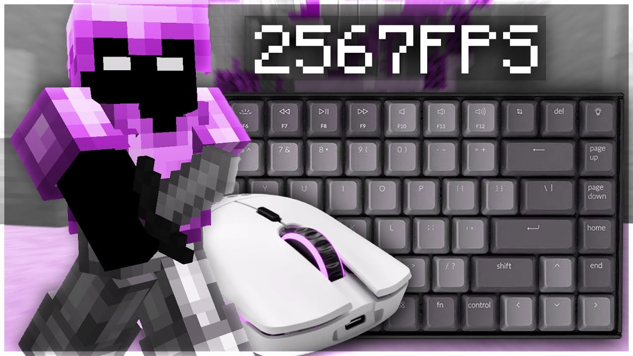 1500FPS Thocky Keyboard and Mouse Clicks ASMR [Hypixel Bedwars]