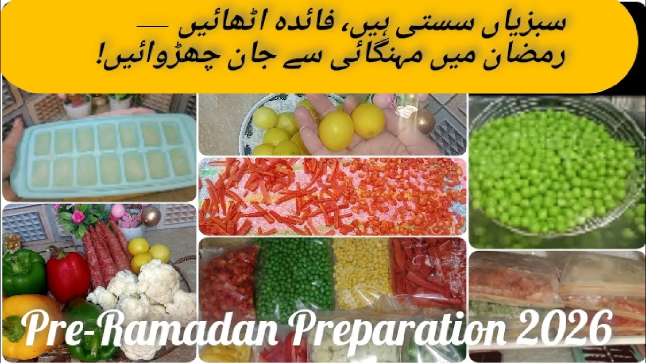 How to Store & Preserve Vegetables for 1 Year | Pre-Ramadan Preparation| Smart Tips For Ramadan 2026