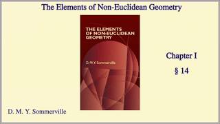 The Elements Of Non-Euclidean Geometry, Sommerville, 1.14