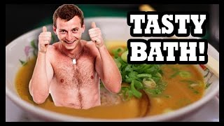 Now You Can BATHE in Ramen? - Food Feeder