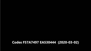 Codes F57A7497 EA530444 2020 03 02