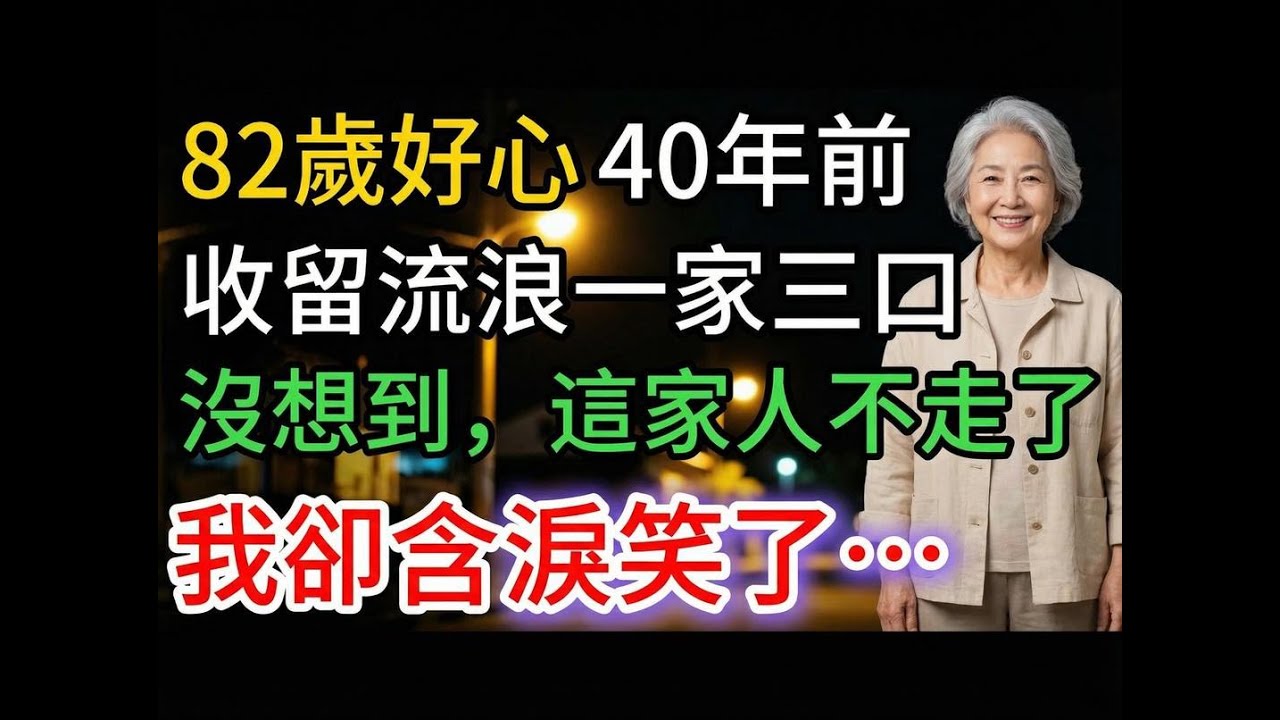 82歲好心收留流浪一家人，結果他們賴著不走整整40年，如今看著他們的舉動，我卻含淚笑了…