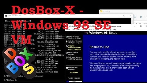 DosBox-X - Windows 98 SE VM setup and installation