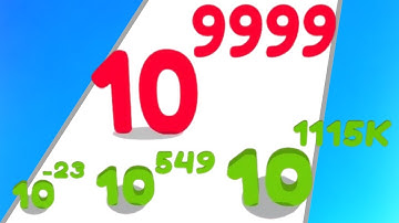 Big Number Run And Merge, All Levels ASMR Infinity Math game - Very Satisfying Mobile Game.