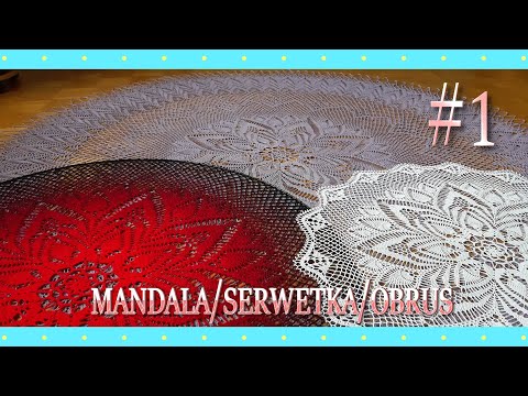 Mandala/obrus/serwetka na szydełku #1