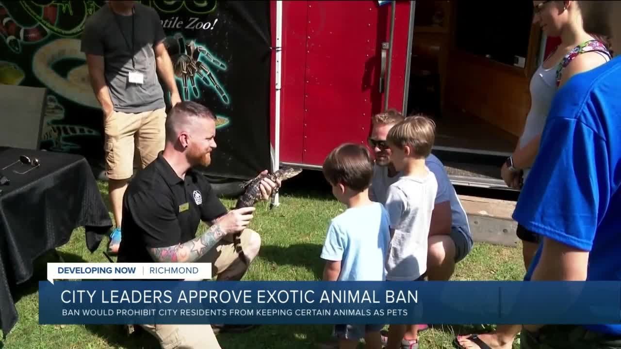 Richmond bans exotic pets in the city