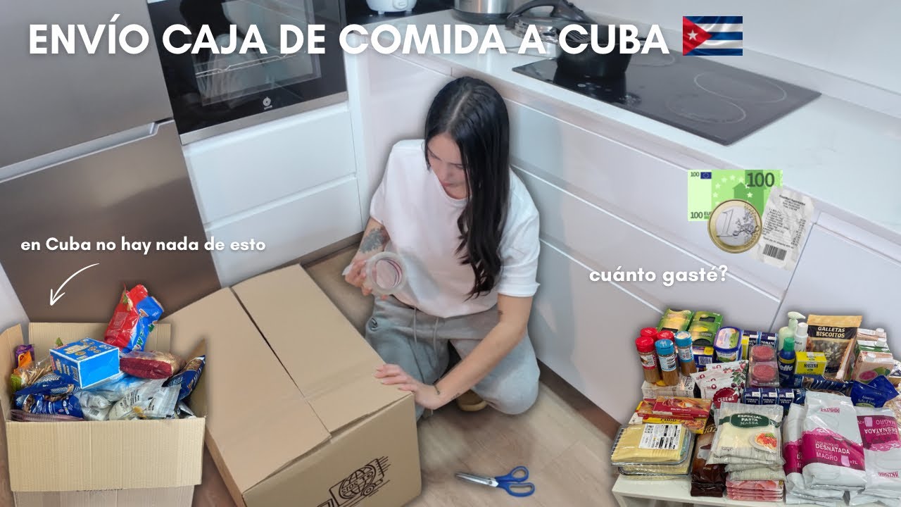 Envío una caja de COMIDA y ROPA a mi familia en CUBA desde ESPAÑA 🇨🇺🇪🇸 | En Cuba no hay nada de esto
