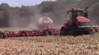 Case IH 600 Quadtrac Seeding Winter Wheat with a 60ft 500 Air Drill