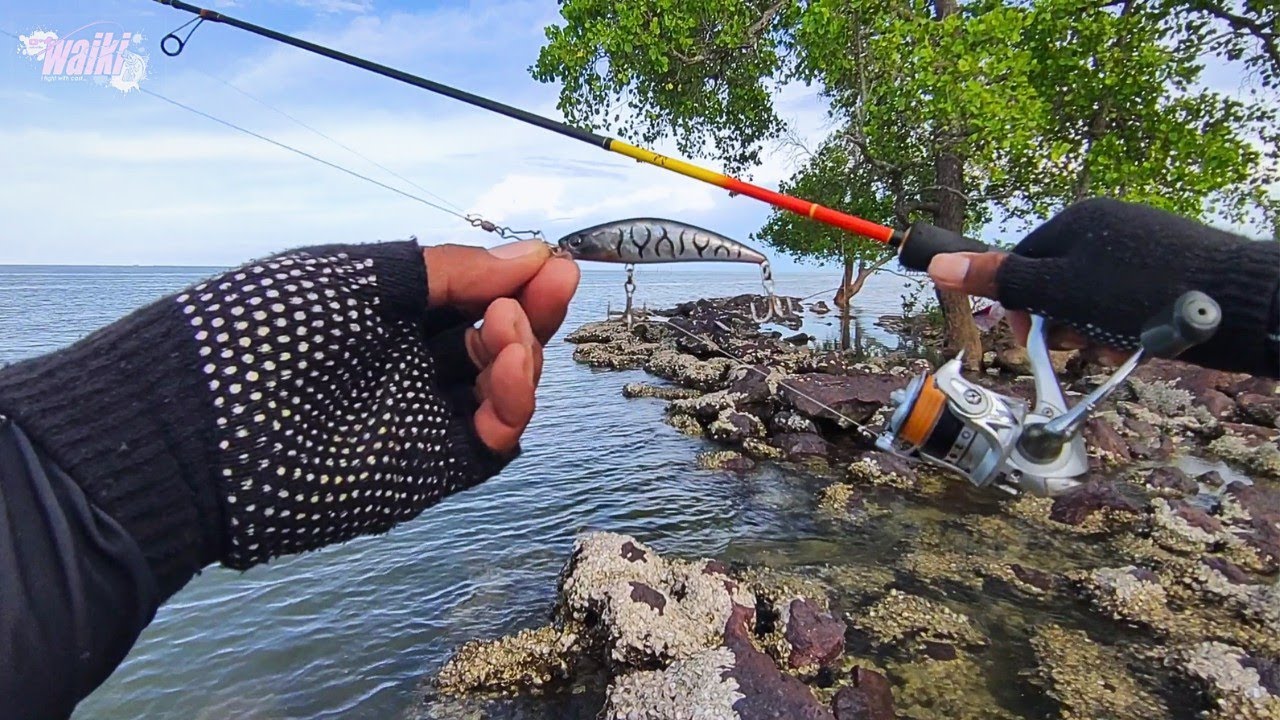 ultralight landbase casting pakai lure Sakana Jerkbastard @WAIKI58