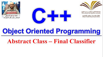 21 - C++ - OOP - Abstract Class - Final Classifier