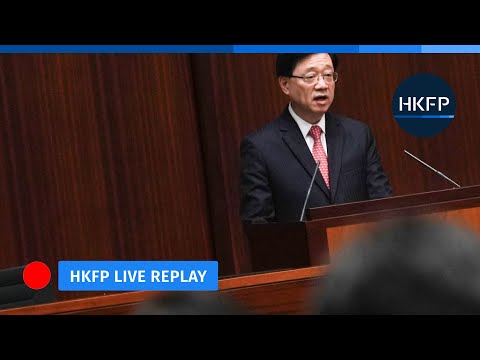 HKFP_Live: Chief Exec. John Lee's 2022 Policy Address