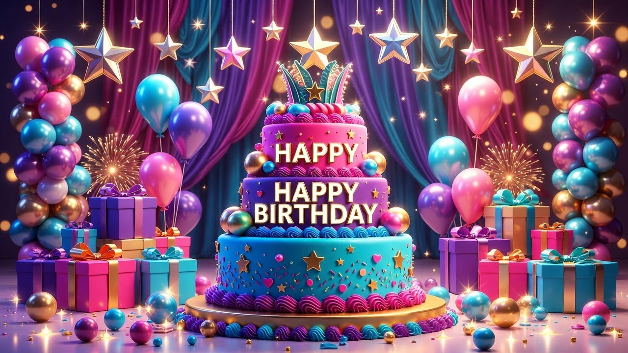 🎉Обратный отсчет до дня рождения🎉🎂 | Идеальная песня «С днем ​​рождения» 2026 | С днем ​​рождения...