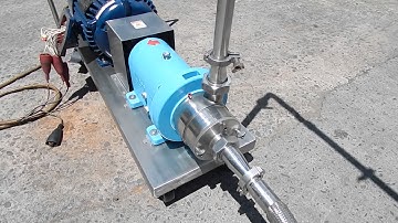 www.champtrading.com testing rebuilt Waukesha in line shear mill