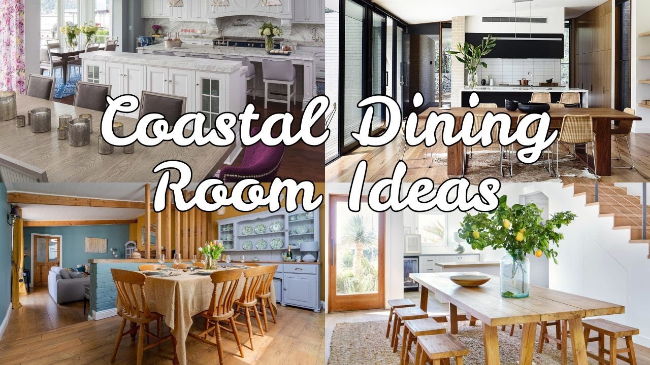 Идеи для просторной столовой в прибрежном стиле, которые превратят каждую трапезу в отдых на природе